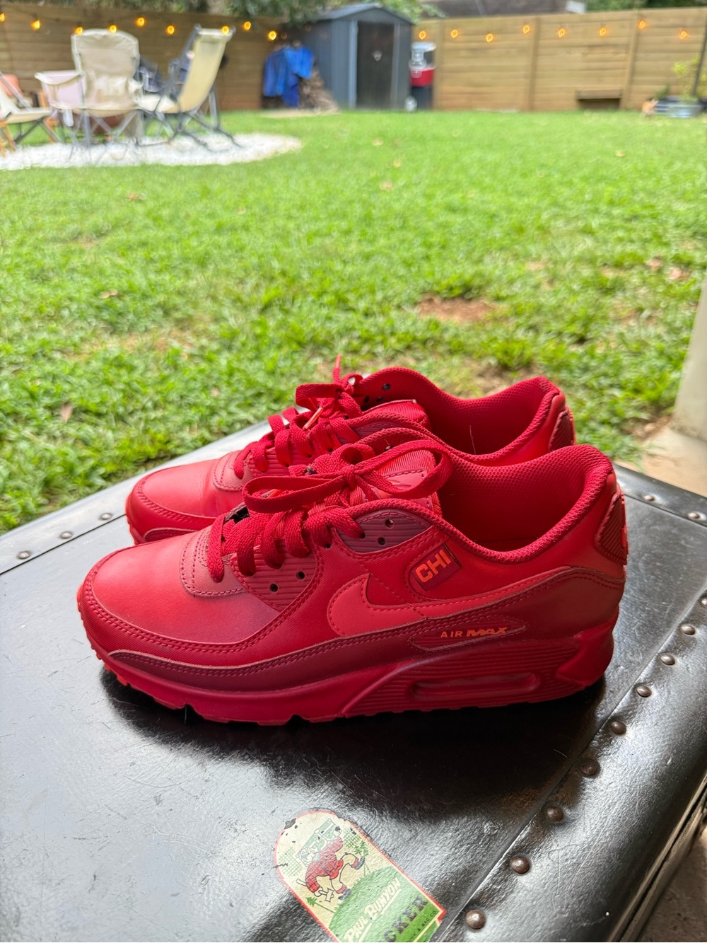Nike Men’s Red Air Max Low-Top Sneakers